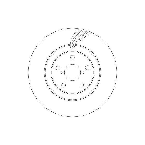 Trw DF6792S - Oe 43512 30350 Disco Freno Per Gs (L1), Is Iii (E3), Rc (C1)-image