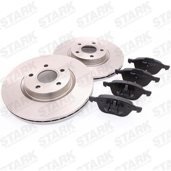Stark SKBK-1090061 - Oe 1223664 Bremsscheiben Und -BeläGe FüR C-Max, Focus C-Max (DM2), Focus Ii, Focus Iii, Grand C-Max, Kuga I, Kuga Ii, Tourneo Connect, Transit Connect, C30 (533), C70 Ii Cabriolet (542), S40 Ii (544), V40 (525, 526), V50 (545)-image