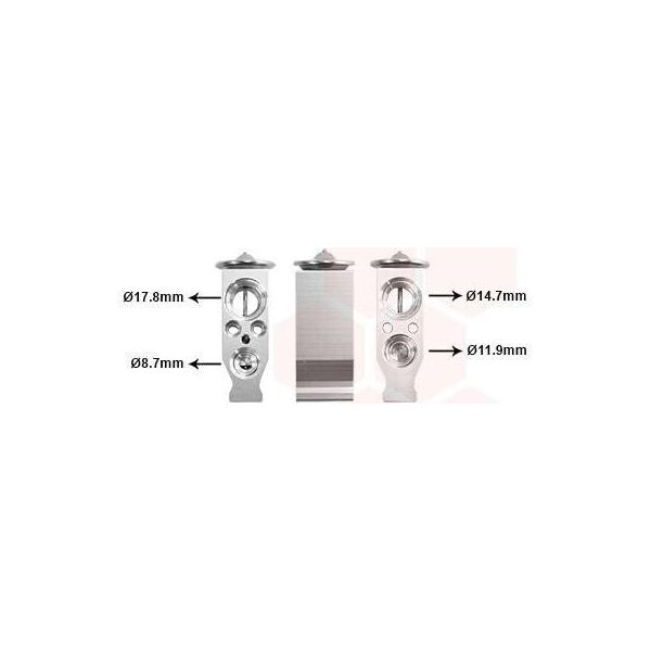 Van Wezel 09001245 - Valvola Di Espansione Oe 6461K3, Impianto Di Climatizzazione Per C1 (Pm, Pn), Aygo (B1)-image