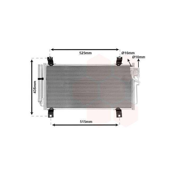 Van Wezel 27005231 - Oe GS1D 61 480D Condensatore Aria Condizionata Con Essiccatore Per 6 (G)-image