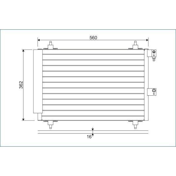 Valeo 817667 - Condensatore Aria Condizionata Oe 6453 Cq Per Xsara, 406, 607 (9D, 9U)-image