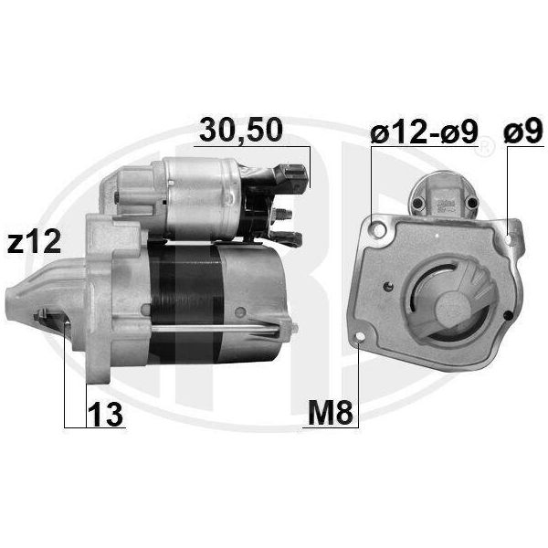 Era 221046 - Motorino Di Avviamento Oe 1632746480, Motorino Di Avviamento Per Berlingo, C3 Aircross Ii (2C, 2R), C3 Iii (Sx), C4 Cactus, C4 Spacetourer (3D), C5 Aircross (A), C4 (3A, 3E), DS3 (U), DS7 (J), Combo (K9), Corsa F, Crossland X, Grandland X, 2008 I (Cu), 2008 Ii (U), 208 I (Ca, Cc), 208 Ii (U), 308 Ii, 308 Iii, 308 Sw Ii, 5008 Ii, Partner (K9), Rifter-image