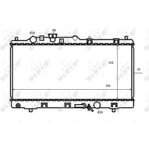 Nrf 59075 - Oe ZL0215200 Radiatore, Raffreddamento Motore Per 323 (Bj)-image
