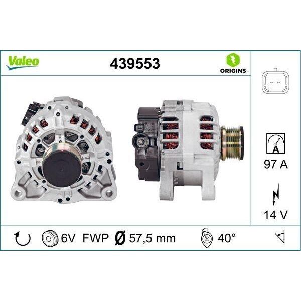 Valeo 439553 - Alternatore Oe 5702 G9 Per Jumper, Ducato, Boxer-image