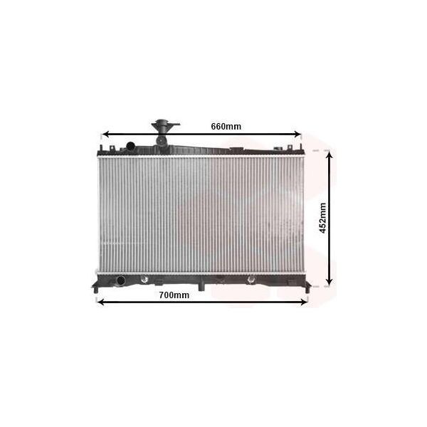 Van Wezel 27002161 - Oe LF21 15 200 Radiatore, Raffreddamento Motore Per 6 (G)-image