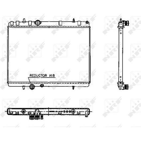 Nrf 50436 - Oe 133340 Radiatore, Raffreddamento Motore Per C5 Ii (Rc), C5 Ii (Re), C5 (Re), 407, 407 Sw (6D, 6E), 2008 I (Cu)-image