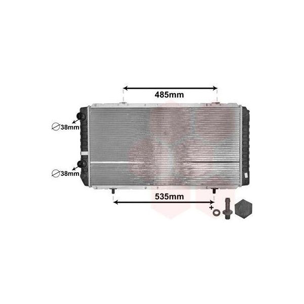 Van Wezel 40002268 - Oe 133098 Radiatore, Raffreddamento Motore Per Jumper, Ducato, Boxer-image