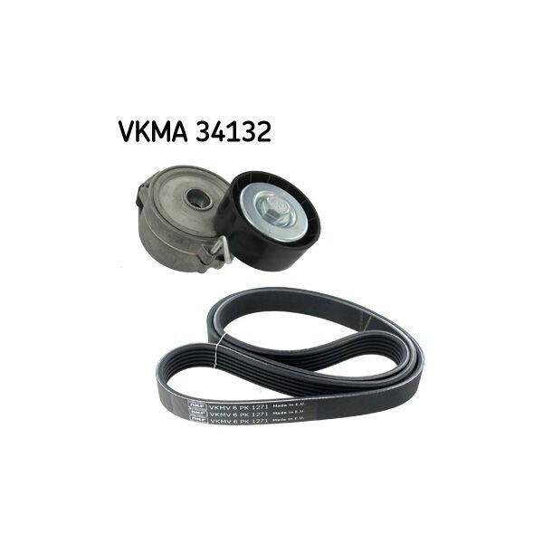 Skf Vkma 34132 - Oe 1611424980 Keilrippenriemensensatz FüR C-Max, Focus Iii, Galaxy (Ck), Grand C-Max, Kuga Ii, Mondeo V, S-Max (Cj, WA6)-image