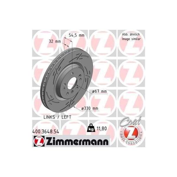 Zimmermann 400.3648.54 - Disco Freno Per Classe R (W251), Classe M (W164)-image