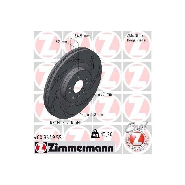 Zimmermann 400.3649.55 - Disco Freno Per Classe R (W251), Classe Gl (X164), Classe M (W164)-image