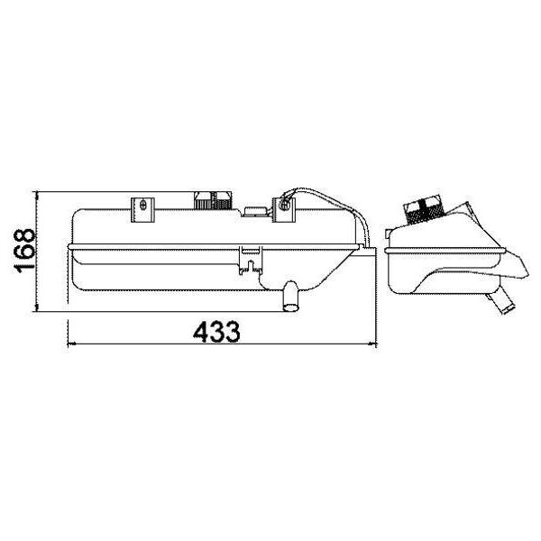 Mahle Crt 16 000S - Oe 1323 J6 Vaso Di Espansione Per Jumper, Boxer-image