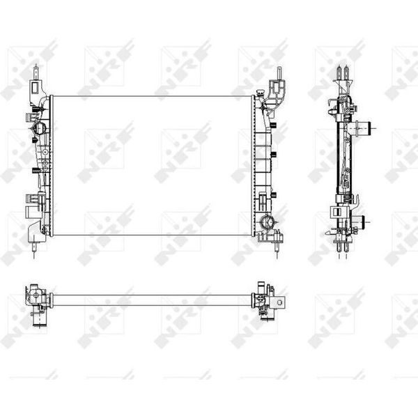 Nrf 54504 - Radiatore Oe 51784706, Raffreddamento Motore Per Linea-image