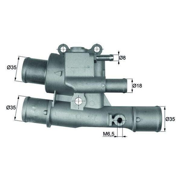 Mahle Ti 123 88 - Termostato Acqua Di Raffreddamento Oe 46522664 Per Palio, Siena, Stilo, Brava, Bravo, Doblo, Marea, Multipla-image