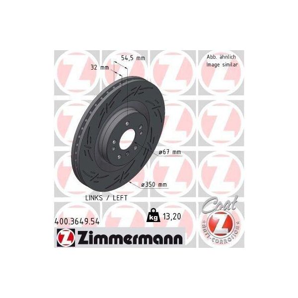 Zimmermann 400.3649.54 - Disco Freno Per Classe Gl (X164), Classe M (W164), Classe R (W251)-image