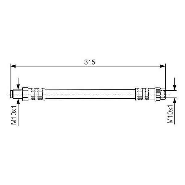 Bosch 1 987 476 558 - Oe 4806 56 Tubo Freno Per Saxo, 106 Ii-image