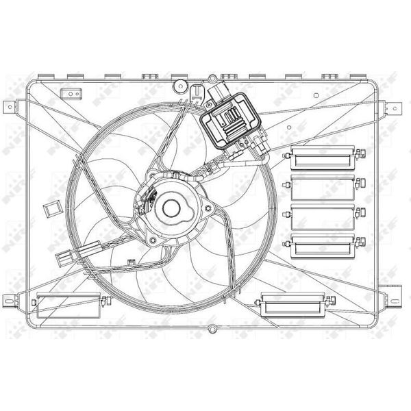 Nrf 47627 - Ventola Radiatore Oe LR002661 Per Freelander 2 (L359)-image