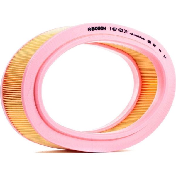 Bosch 1 457 433 311 - Oe 60 01 543 789 Filtro Aria Per Logan, Sandero, Clio Ii, Kangoo (Kc), Kangoo (Fc), Logan I, Megane I, Thalia I (Lb), Thalia Ii (Lu)-image