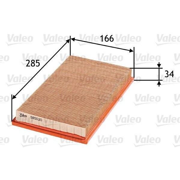 Valeo 585020 Filtro Aria Oe NA289 Compatibile Con Sedici, 200 Sx, 350 Z, Almera, Maxima, Murano, Pathfinder, Patrol, Pick-Up, Prairie, Primera, Serena, Teana Ii, Terrano, Vanette, X-Trail-image