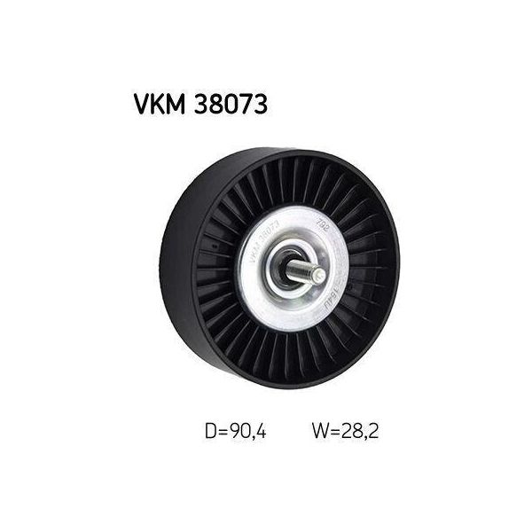 Skf VKM38073 Rullo Di Rinvio/Guida, Cinghia Trapezoidale Dentata Oe 2712060019 Compatibile Con Classe C, Classe Clc, Clk, Classe E, Slk, Sprinter-image