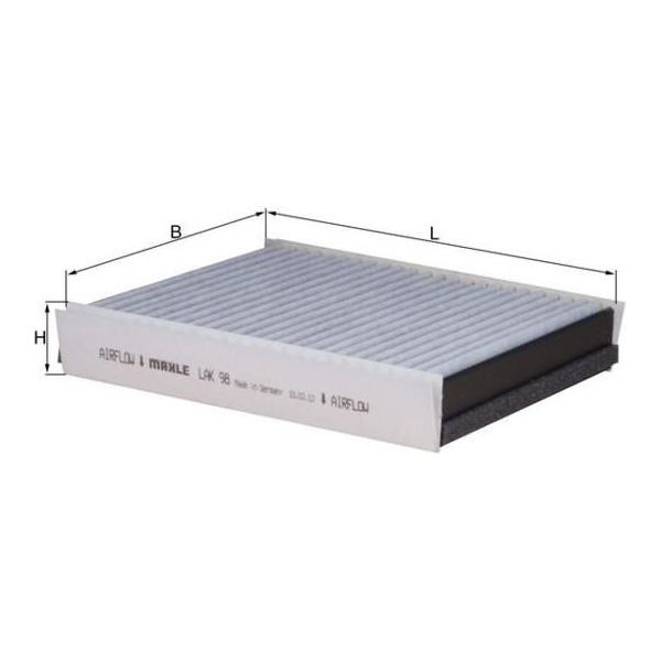 Mahle Lak 98 - Oe 1638350147 Filtro Aria Abitacolo Per Classe M (W163)-image
