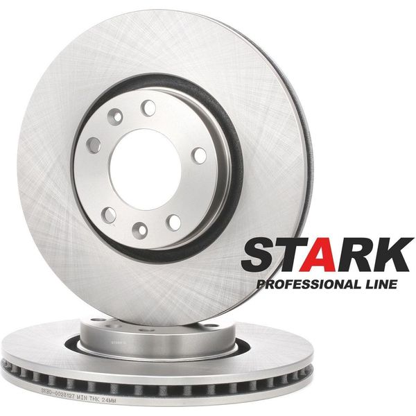 Stark SKBD-0023127 - Oe 1606308680 Disco Freno, Asse Anteriore Per 407, 407 Sw (6D, 6E), 508 (8D), 508 (8E), 605 (6B)-image