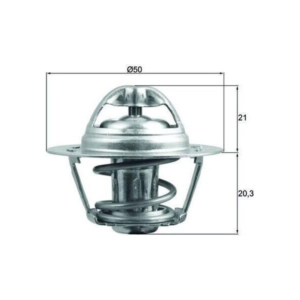 Mahle Tx 196 75D - Termostato Acqua Di Raffreddamento Oe 8200525397 Per Clio Iii-image