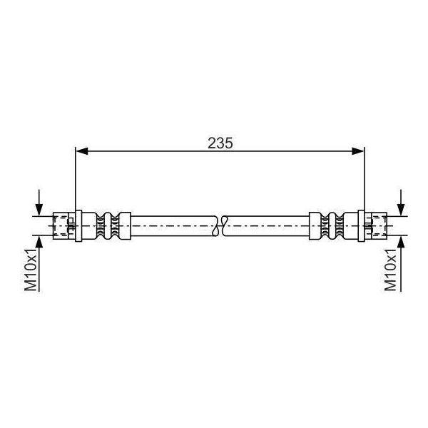 Bosch 1 987 481 008 - Oe A 904 428 04 35 Tubo Freno Per Sprinter (W904), Sprinter (W905)-image
