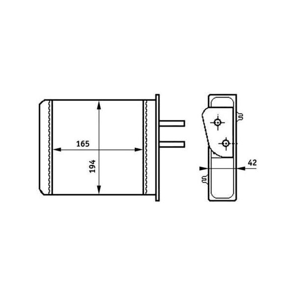 Mahle Ah 159 000S - Oe 46721212 Scambiatore Di Calore, Riscaldatore Per Barchetta, Punto-image