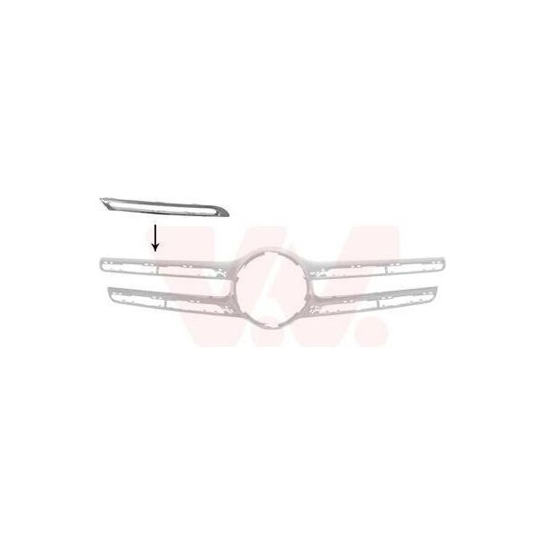Van Wezel 3074416 - Oe 2538880285 Listello, Griglia Radiatore Destra Per Glc (X253)-image