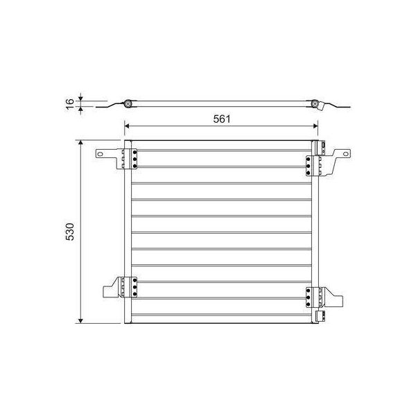 Valeo 817458 - Condensatore Aria Condizionata Oe 1638300070 Per Classe M (W163)-image