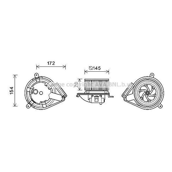 Prasco MS8626 - Motore Soffiatore Oe 28301508 Per Classe V (638/2), Vito (W638)-image