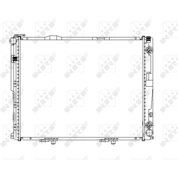 Nrf 58156 - Oe 1245002302 Radiatore, Raffreddamento Motore Per Classe E (S124)-image