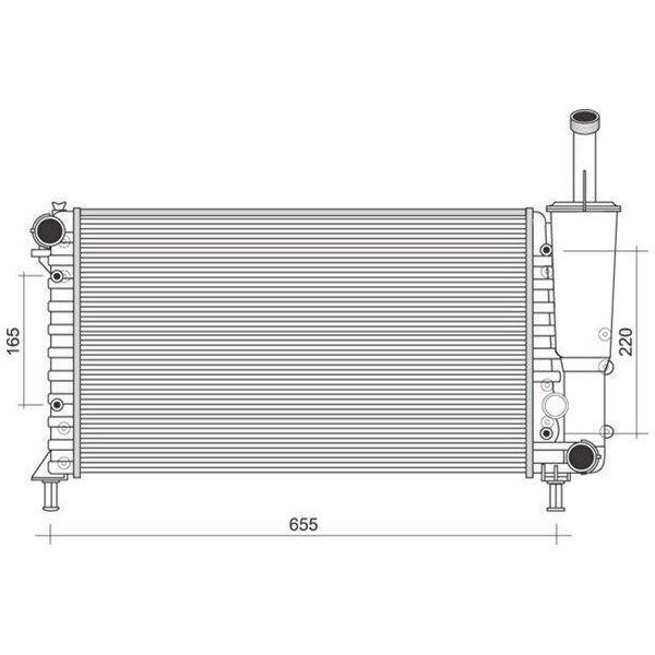 Magneti Marelli 350213892000 - Oe 46524603 Radiatore, Raffreddamento Motore Per Punto-image