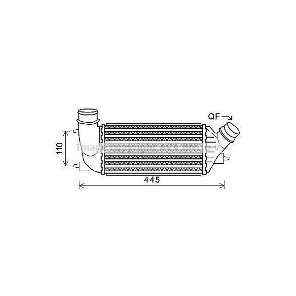 Prasco CNA4270 - Intercooler Oe 0384P2 Per C8 (Ea, Eb), Jumpy (VF7), Scudo, 807 (Eb), Expert (Vf), Expert Tepee (VF3X)-image