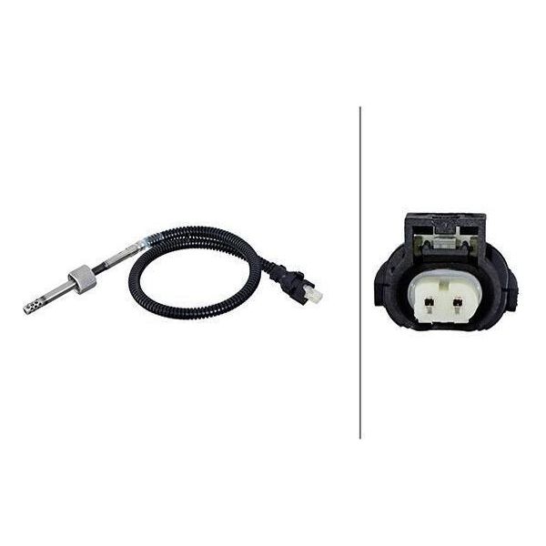 Hella 6PT 010 376-471 - Oe 19050600 Sensore Temperatura Gas Di Scarico Per Classe C (W204), Classe C (S204), Cls (C218), Cls (X218), Classe E (W212), Classe E (A207), Classe E (C207), Classe E (S212), Classe Gl (X164), Classe Glk (X204), Classe M (W164), Classe S (W222), Sprinter (W906)-image