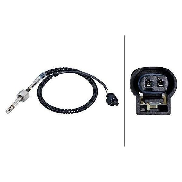 Hella 6PT 010 376-551 - Oe 905 08 05 Sonda Della Temperatura Dei Gas Di Scarico Per Classe C (W205), Classe C (A205), Classe C (C205), Classe C (S205), Glc (X253)-image
