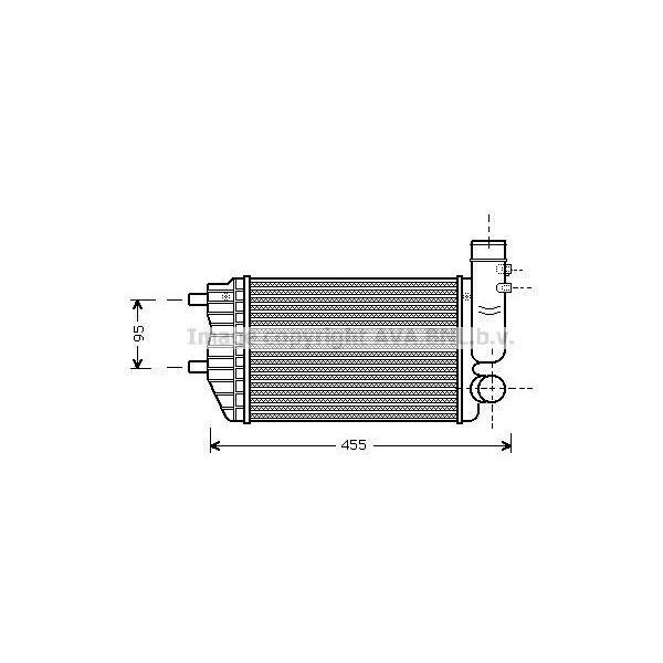 Prasco PE4183 - Intercooler Oe 0384E4 Per Jumper, Ducato, Boxer-image