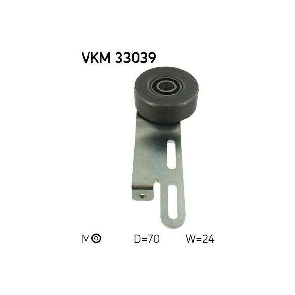 Skf Vkm 33039 - Oe 5751 27 Puleggia Tenditore, Cinghia A V Per Saxo, Xsara, 106 Ii-image