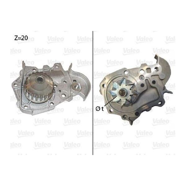 Valeo 506573 - Pompa Acqua Oe PA7714 Per Sandero, Logan, Thalia Ii (Lu), Thalia I (Lb), Sandero I (Bs), Megane Scenic, Megane I, Logan I, Kangoo (Fw), Kangoo (Fc), Kangoo (Kw), Kangoo (Kc), Clio Ii-image