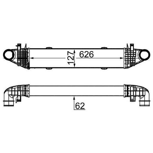 Mahle Ci 359 000S - Intercooler Oe 204 500 05 00 Per Classe C (W204), Classe C (S204)-image