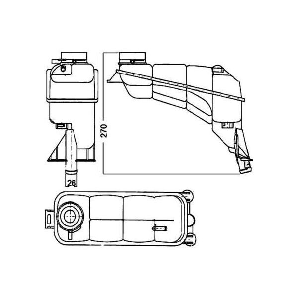 Mahle Crt 117 000S - Oe 210 500 05 49 Vaso Di Espansione Per Classe E (W210), Classe E (S210)-image