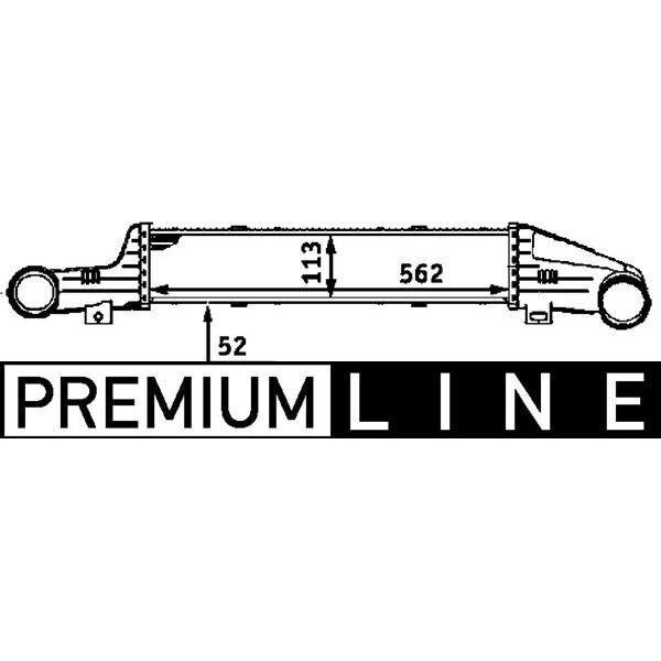 Mahle Ci 53 000P - Intercooler Oe 210 500 14 00 Per Classe E (S210), Classe E (VF210), Classe E (W210)-image
