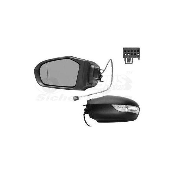 Van Wezel 3017807 - Oe 169 810 03 76 Specchio Esterno, Sinistro Per Classe A (W169), Classe B (W245)-image