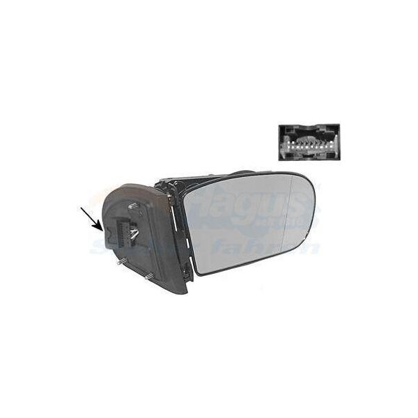 Van Wezel 3032854 - Oe 2038106476 Specchio Esterno Destro Per Classe C (CL203), Classe C (S203), Classe C (W203)-image