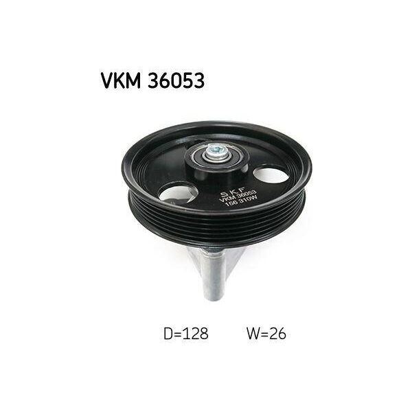 Skf Vkm 36053 Rullo Di Rinvio/Guida, Cinghia Trapezoidale Dentata Oe 1192300QAA Compatibile Con Logan, Sandero, Almera, Kubistar, Megane, Modus, Scenic, Thalia, Micra, Note, Clio, Twingo, Kangoo-image