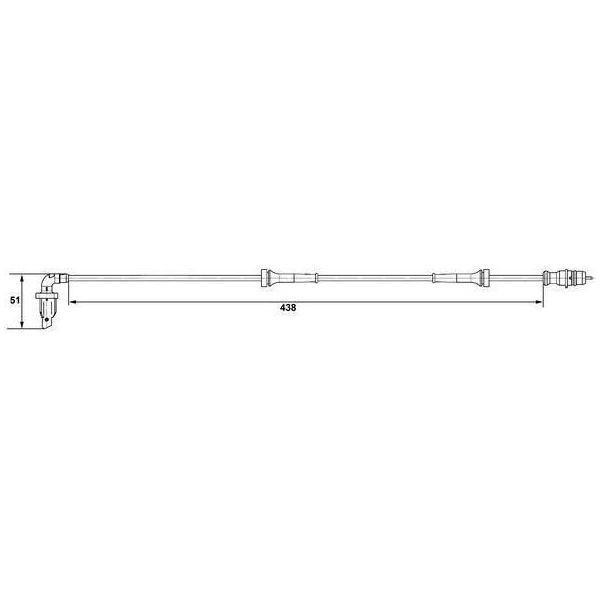 Bosch 0 265 007 583 - Sensore Abs Oe 82 00 254 687 Per Logan, Logan I, Twingo I (S06), Twingo I (C06)-image