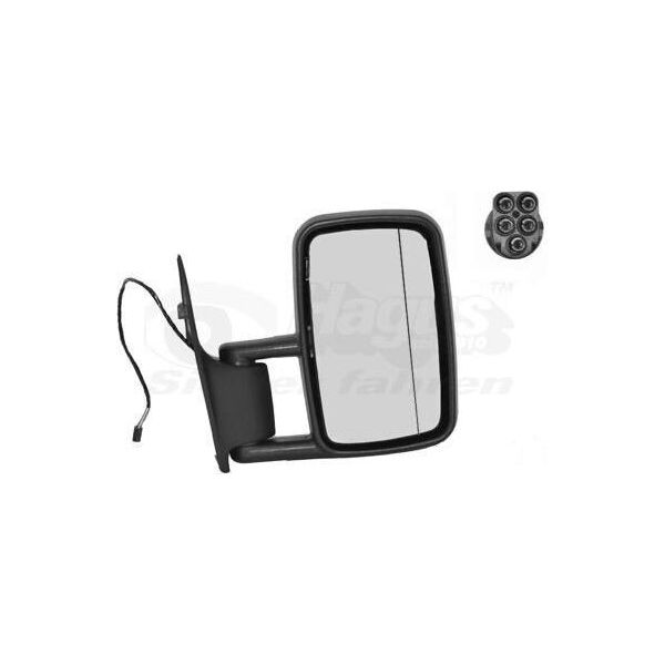 Van Wezel 3075818 Specchietto Esterno Specchietto Laterale Destro Adatto Per MERCEDES-BENZ Sprinter 3-T Furgone (903) Asferico Riscaldato-image
