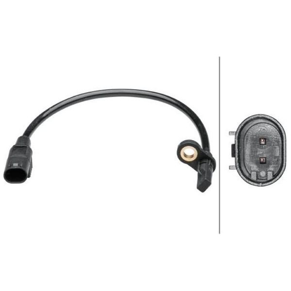 Hella 6PU 012 679-551 - Sensore Abs Oe 166 540 03 17 Per Classe Gl (X166), Gle (W166), Gle (C292), Gls (X166), Classe M (W166)-image