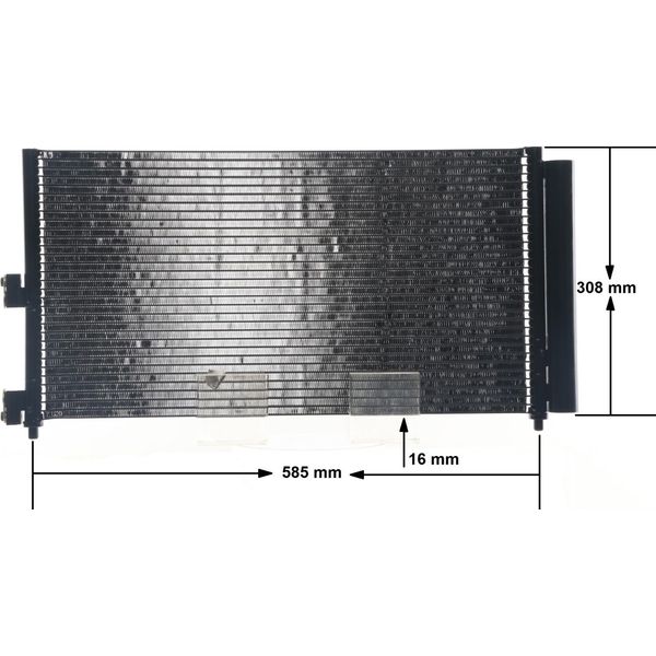 Mahle Ac 372 000S - Oe 46820833 Condensatore Aria Condizionata Con Essiccatore Per Doblo, Idea, Punto-image