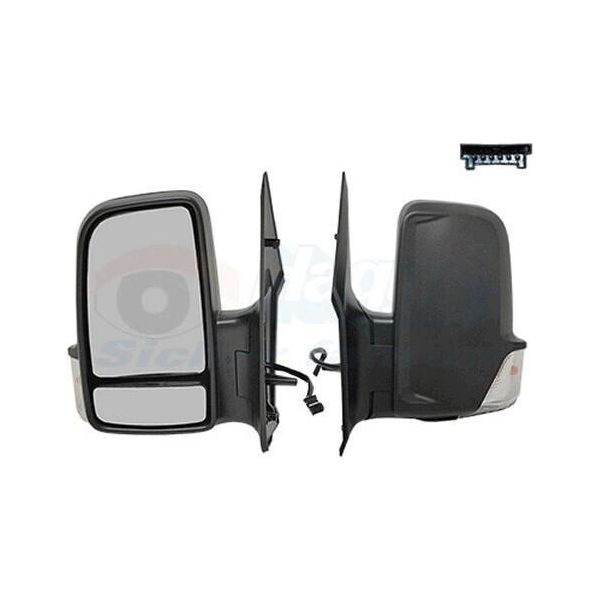 Van Wezel 3083807 - Oe A0028115233 Specchio Esterno, Sinistro Per Sprinter (W906)-image